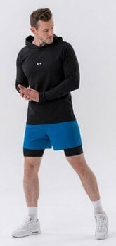 Tricouri de fitness Nebbia Long-Sleeve T-shirt with a Hoodie Black L Tricouri de fitness - 9