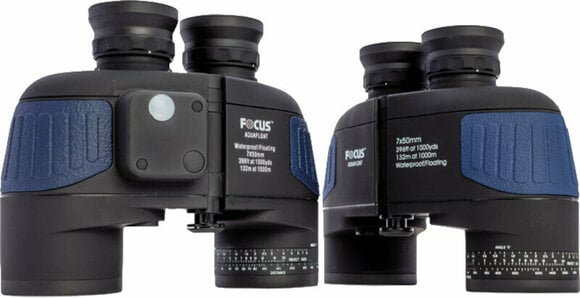 Marine Binocular Focus Aquafloat 7x50 Waterproof Compass Marine Binocular 10 Year Warranty - 4