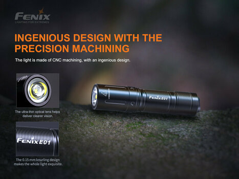 Flashlight Fenix E01 V2.0 Black Flashlight - 7