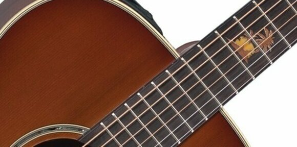 Jumbo elektro-akoestische gitaar Takamine TF77-PT Gloss Sunset Burst - 5