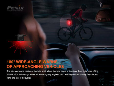 Oświetlenie rowerowe tylne Fenix BC05R V2.0 15 lm Oświetlenie rowerowe tylne - 5