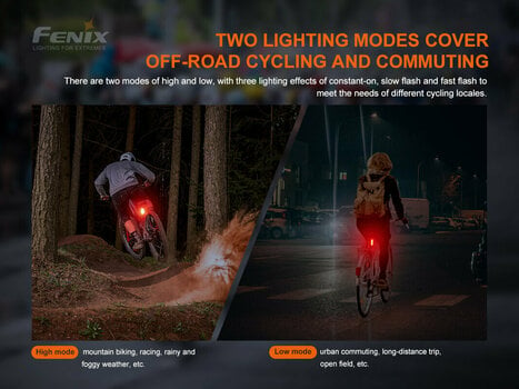 Oświetlenie rowerowe tylne Fenix BC05R V2.0 15 lm Oświetlenie rowerowe tylne - 7
