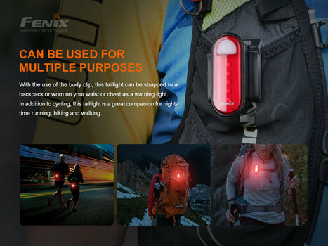 Oświetlenie rowerowe tylne Fenix BC05R V2.0 15 lm Oświetlenie rowerowe tylne - 8