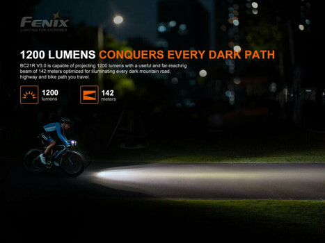 Cyklistické svetlo Fenix BC21R V3.0 1200 lm Cyklistické svetlo - 5