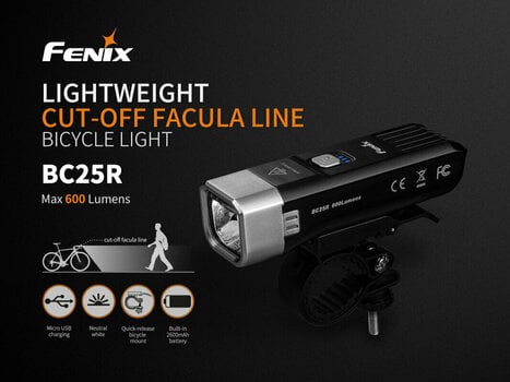 Cyklistické světlo Fenix BC25R 600 lm Cyklistické světlo - 2