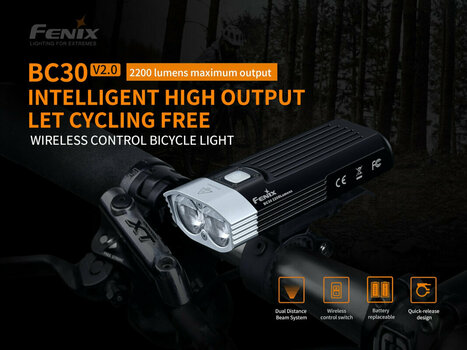 Cyklistické světlo Fenix BC30 V2.0 2200 lm Cyklistické světlo - 2