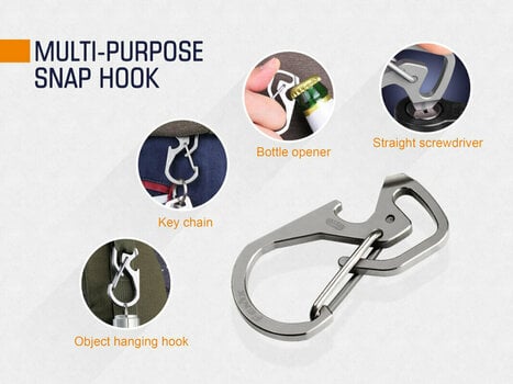 Mулти инструменти Fenix ALB-20 Titanium Snap Hook - 3