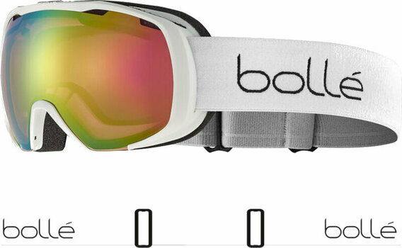 Ski-bril Bollé Royal White Matte/Rose Gold Ski-bril - 2