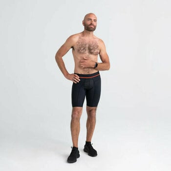 Fitness Underwear SAXX Hyperdrive Long Leg Boxer Brief Blackout M Fitness Underwear - 3