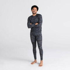 Lenjerie termică SAXX Quest Long Sleeve Crew Navy Mountainscape M Lenjerie termică - 2