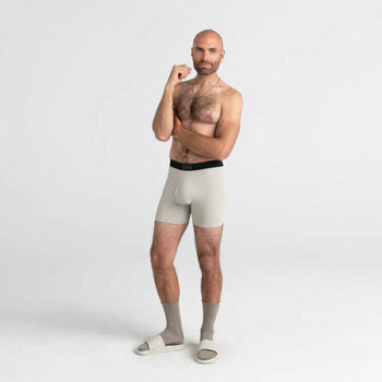 Fitness Underwear SAXX Quest Boxer Brief Fossil S Fitness Underwear - 3