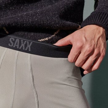 Fitness Underwear SAXX Quest Boxer Brief Fossil S Fitness Underwear - 5
