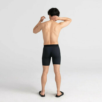 Sous-vêtements de sport SAXX Quest Long Leg Boxer Brief Black II L Sous-vêtements de sport - 4