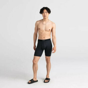 Fitness Underwear SAXX Quest Long Leg Boxer Brief Black II M Fitness Underwear - 3