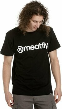 Camisa para exteriores Meatfly Logo T-Shirt Multipack Black/Grey Heather/White M Camiseta Camisa para exteriores - 2