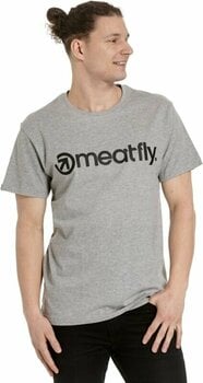 Camisa para exteriores Meatfly Logo T-Shirt Multipack Black/Grey Heather/White M Camiseta Camisa para exteriores - 3