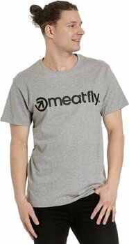 Outdoor T-Shirt Meatfly Logo T-Shirt Multipack Black/Grey Heather/White S T-Shirt - 3