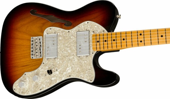Guitarra elétrica Fender American Vintage II 1972 Telecaster Thinline MN 3-Color Sunburst - 3