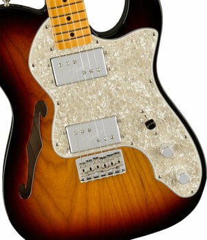 Elektrisk gitarr Fender American Vintage II 1972 Telecaster Thinline MN 3-Color Sunburst - 4