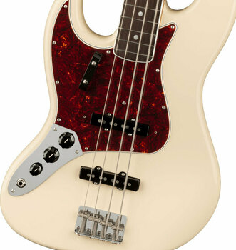 Bas elektryczna Fender American Vintage II 1966 Jazz Bass LH RW Olympic White - 3