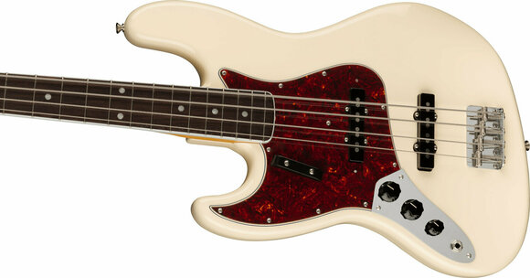 Elektrische basgitaar Fender American Vintage II 1966 Jazz Bass LH RW Olympic White - 4