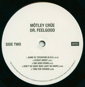 Vinyl Record Motley Crue - Dr. Feelgood (LP) - 3