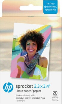 Photo paper
 HP Zink Paper Sprocket Select 20 Pack Photo paper - 2