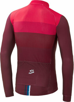 Kolesarski dres, majica Spiuk Boreas Winter Jersey Long Sleeve Jersey Bordeaux Red L - 2