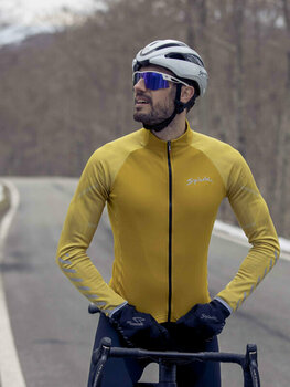 Maglietta ciclismo Spiuk Top Ten Winter Jersey Long Sleeve Maglia Yellow M - 3