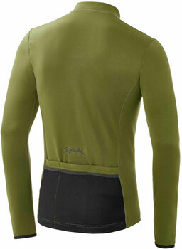 Cycling jersey Spiuk Anatomic Winter Jersey Long Sleeve Jersey Khaki Green M (Pre-owned) - 4
