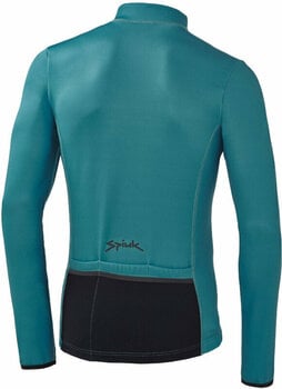 Odzież kolarska / koszulka Spiuk Anatomic Winter Jersey Long Sleeve Turquoise Blue XL - 2