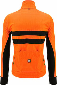 Biciklistička jakna, prsluk Santini Colore Halo Jacket Arancio Fluo L Jakna - 3