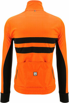 Fahrrad Jacke, Weste Santini Colore Halo Jacket Arancio Fluo XL Jacke - 3
