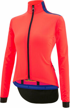 Kerékpár kabát, mellény Santini Vega Multi Woman Jacket with Hood Granatina XL Kabát - 2