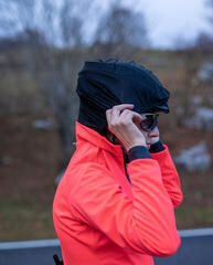 Kurtka, kamizelka rowerowa Santini Vega Multi Woman with Hood Kurtka Granatina XL - 5