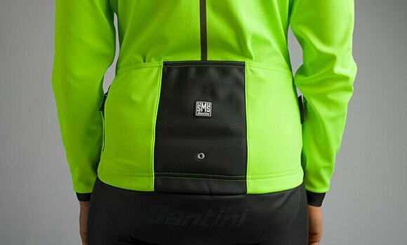 Fietsjack, vest Santini Vega Multi Woman Jacket with Hood Granatina XL Jasje - 9