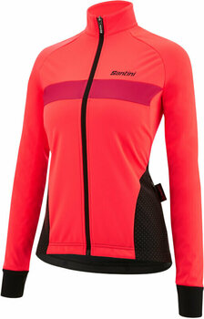 Giacca da ciclismo, gilet Santini Coral Bengal Woman Jacket Granatina S Giacca - 2