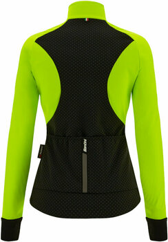Giacca da ciclismo, gilet Santini Coral Bengal Woman Jacket Verde Fluo S Giacca - 3