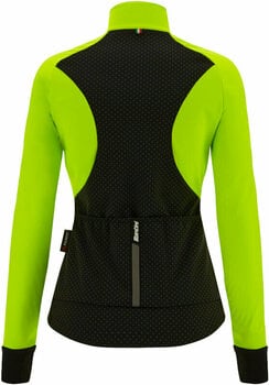 Giacca da ciclismo, gilet Santini Coral Bengal Woman Jacket Verde Fluo M Giacca - 3