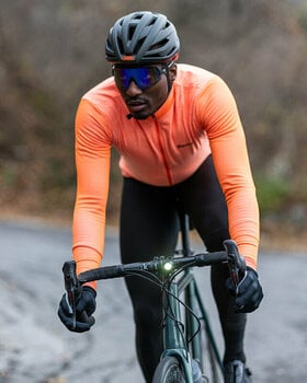 Cycling jersey Santini Colore Puro Long Sleeve Thermal Jersey Jacket Arancio Fluo M - 5