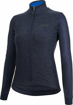 Mez kerékpározáshoz Santini Colore Puro Long Sleeve Woman Jersey Kabát Nautica XL - 2