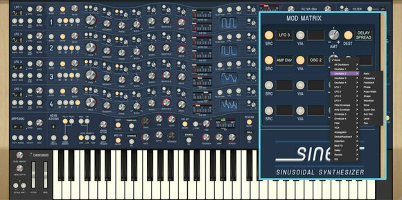 Logiciel de studio Instruments virtuels CA Plugins Sines Synthesizer (Produit numérique) - 7