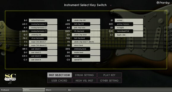 Software de estúdio de instrumentos VST Prominy SC Electric Guitar 2 (Produto digital) - 4