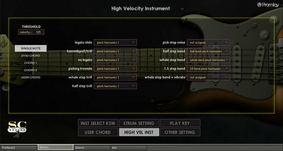 Software de estúdio de instrumentos VST Prominy SC Electric Guitar 2 (Produto digital) - 7