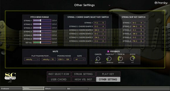 Software de estúdio de instrumentos VST Prominy SC Electric Guitar 2 (Produto digital) - 8