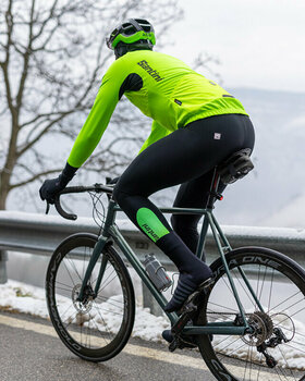 Pantaloncini e pantaloni da ciclismo Santini Command Bib Tights Verde Fluo L Pantaloncini e pantaloni da ciclismo - 5