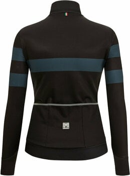 Cycling jersey Santini Coral Bengal Long Sleeve Woman Jersey Jacket Nero L - 3