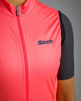 Casaco de ciclismo, colete Santini Nebula Woman Wind Vest Nero 2XL Colete - 4