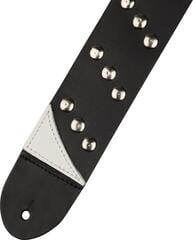 Kytarový pás Jackson Diagonal Stud Leather Kytarový pás Black - 1