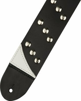Gitaarband Jackson Diagonal Stud Leather Gitaarband Black - 2